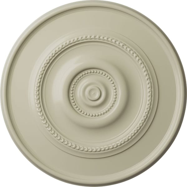 Ekena Millwork Dylar Ceiling Medallion (Fits Canopies up to 6 1/4"), Hand-Painted Clear Yellow, 30"OD x 2 1/4"P CM30DYCYF - main
